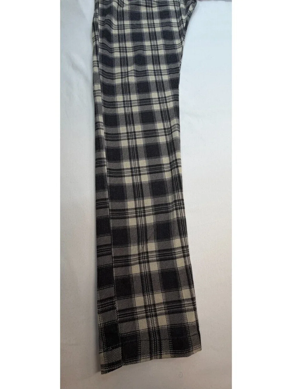 Urban Outfitters Men's Pajama Pants Straight Plaid Flat Front Size L Black White